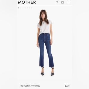 NWOT Mother Hustler Ankle Jeans - size 28
